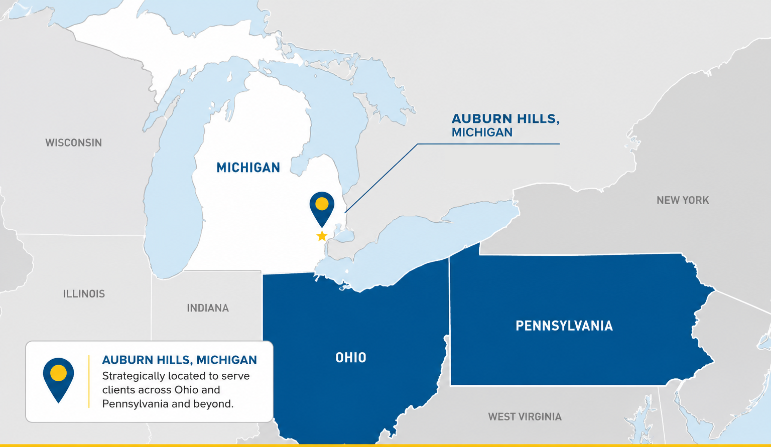 Auburn Hills Michigan battery manufacturing plant location near Ohio and Pennsylvania